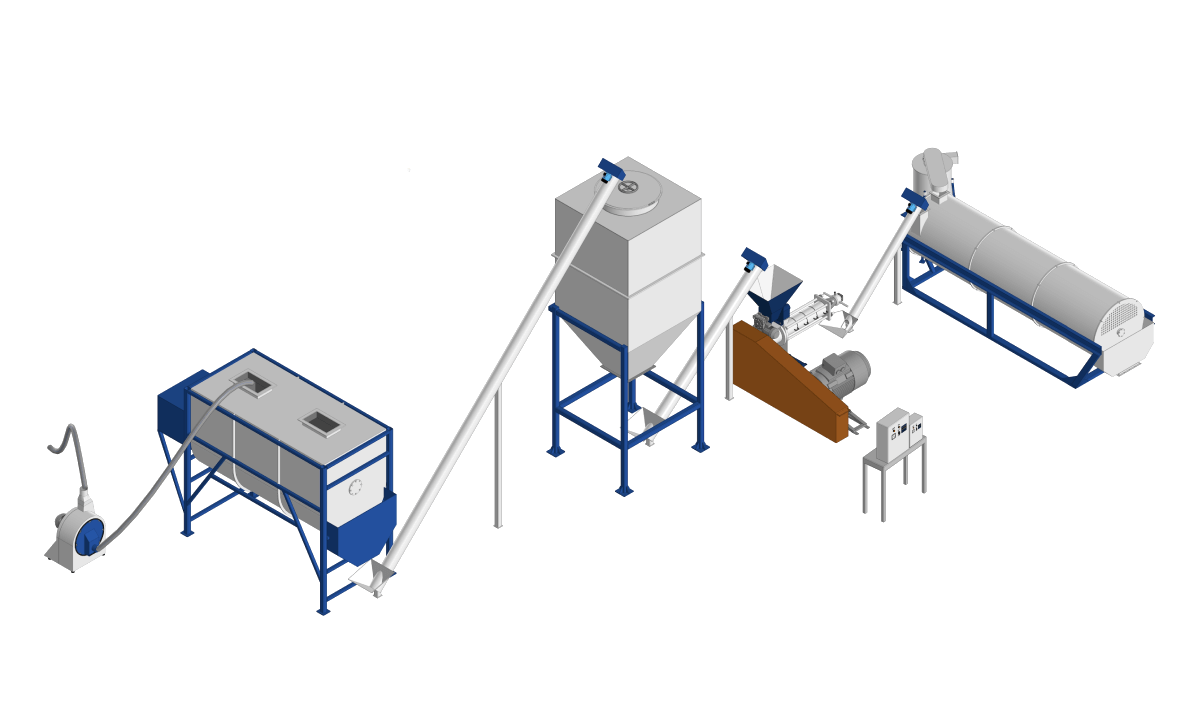 Линия экструдирования зерна 1000 кг/ч